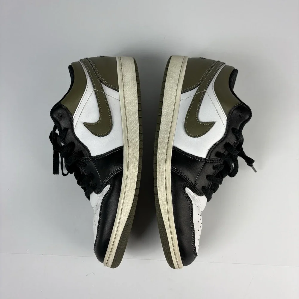 Size 10 - Air Jordan 1 Low Black Toe Medium Olive